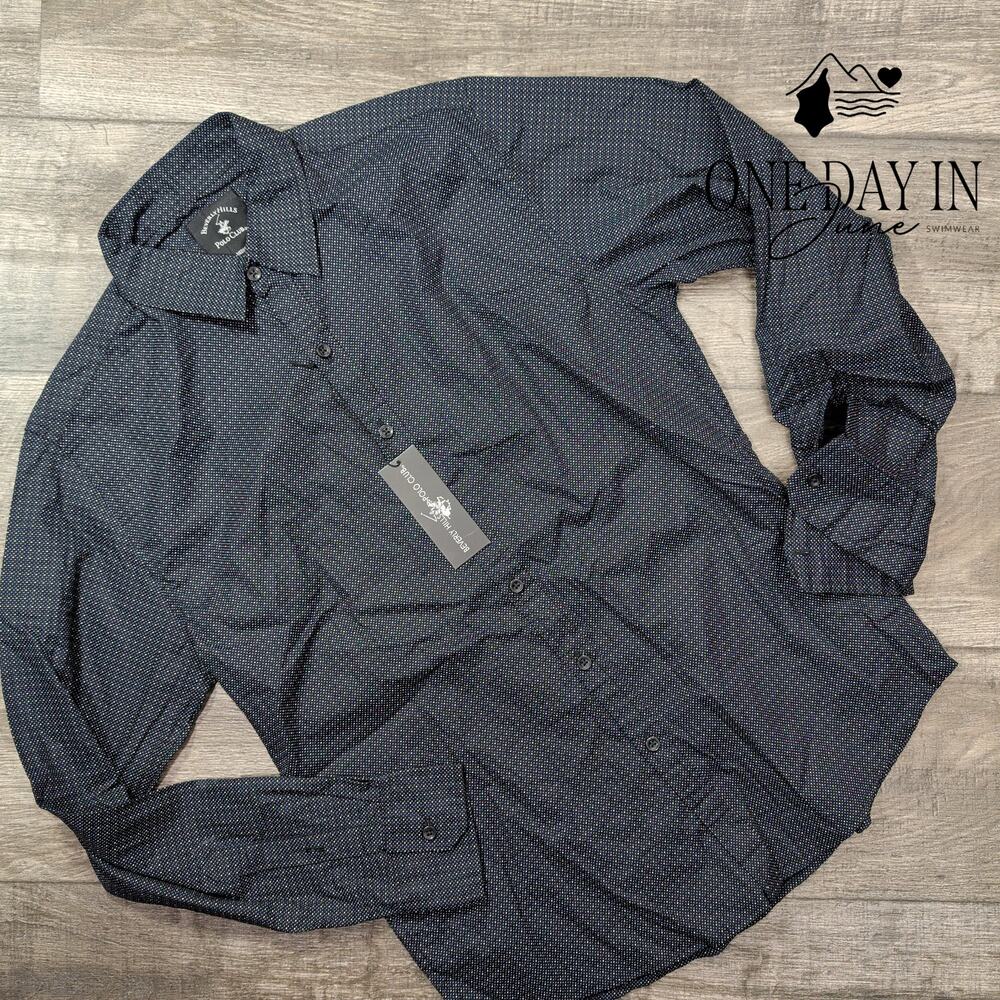Beverly Hills Polo Club Button Down Shirt Size M